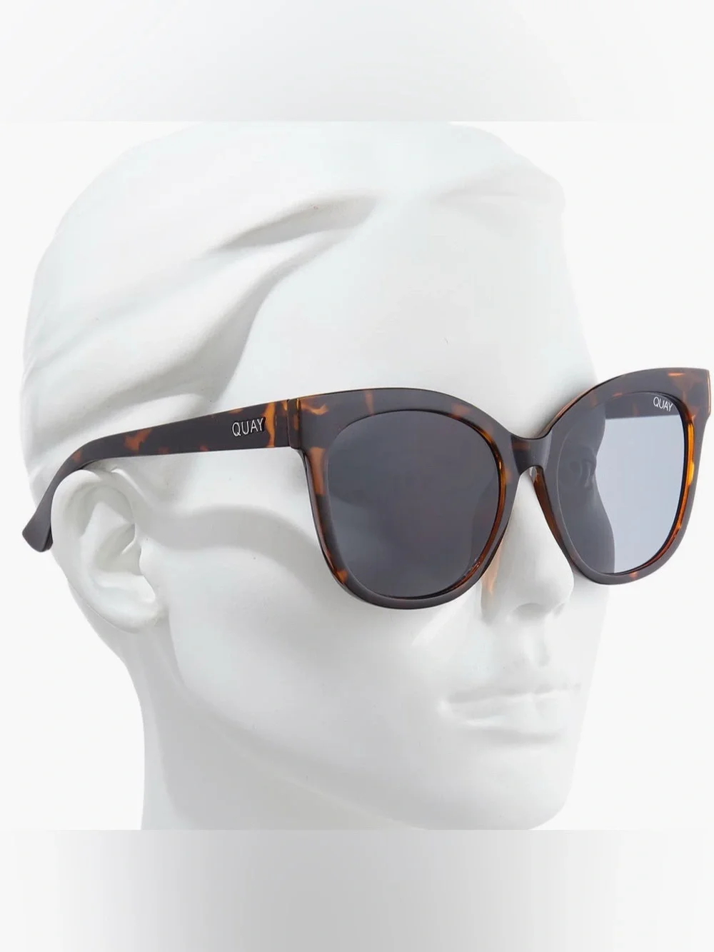 QUAY Australia It's My Way 55mm Cat Eye Sunglass Brown Orange Tortoise Shell